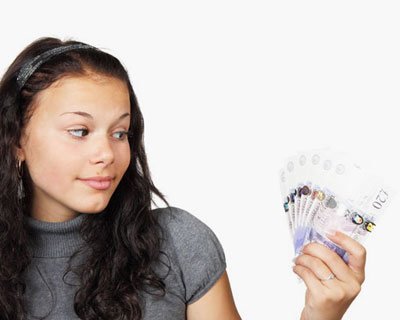 Girl Holding GBP
