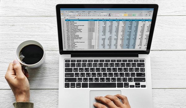 Woman using laptop